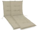 Sunnypillow Liegenauflage 190x60cm 2 Stück Beige UV-Lichtecht Bild 2