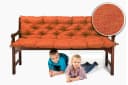 sunnypillow Bankauflage Orange Polyester Bild 1