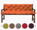 sunnypillow Bankauflage Orange Polyester Bild 2