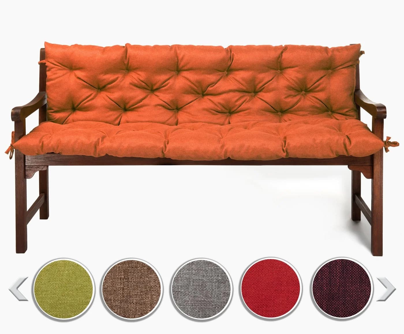 sunnypillow Bankauflage Orange Polyester - Bild 2