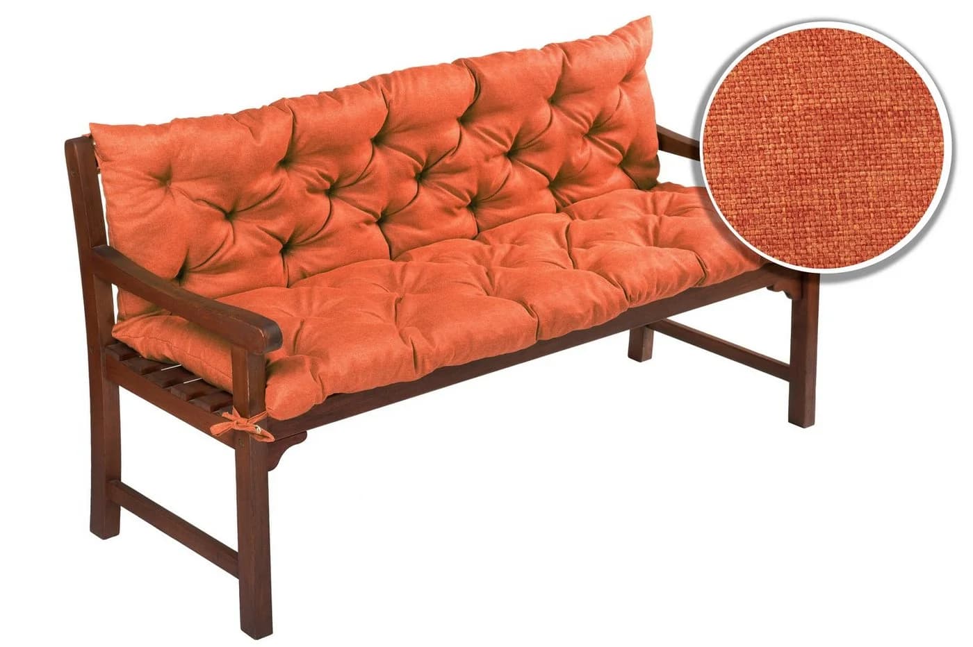 sunnypillow Bankauflage Orange Polyester - Bild 3