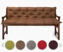 sunnypillow Bankauflage Braun Polyester Kissen Bild 2