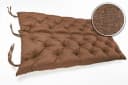 sunnypillow Bankauflage Braun 110x50x50cm mit Befestigungsbändern Bild 4