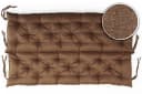 sunnypillow Bankauflage Braun 110x50x50cm mit Befestigungsbändern Bild 5