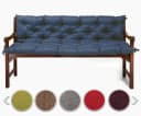 sunnypillow Bankauflage 160x50x50cm Blau Bild 2