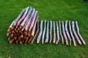 sunnypillow Staketenzaun Haselnuss Natur 150cm x 3m Bild 3