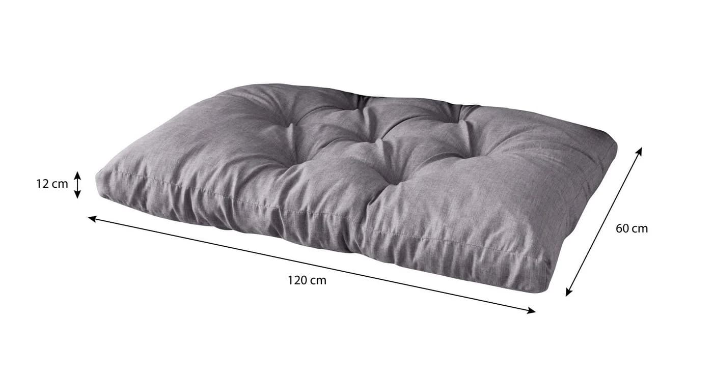 sunnypillow Palettenkissen Grau Gesteppt - Bild 3