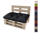 sunnypillow Palettenkissen Schwarz Gesteppt Bild 2