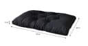 sunnypillow Palettenkissen Schwarz Gesteppt Bild 3