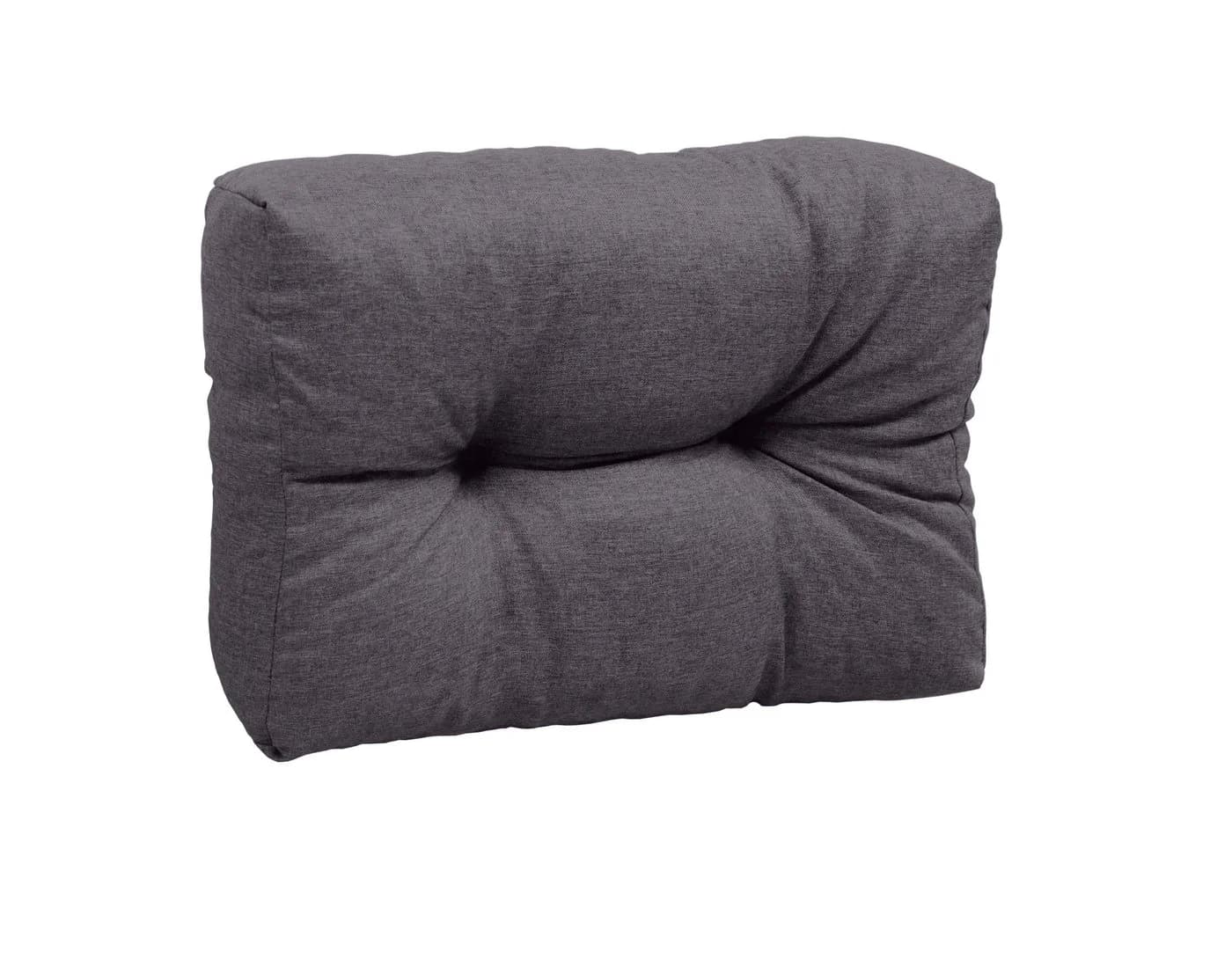 sunnypillow Rückenkissen Palettenkissen Gesteppt Anthrazit
