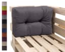 sunnypillow Rückenkissen Palettenkissen Gesteppt Anthrazit Bild 2