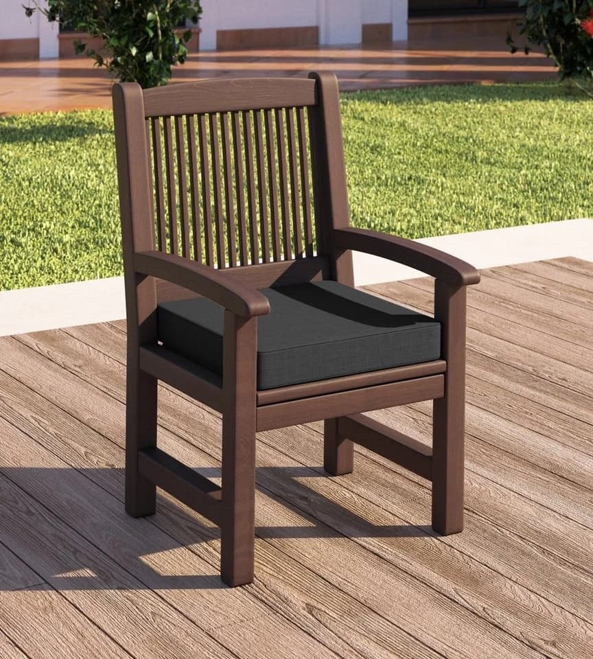 sunnypillow Bankauflage Anthrazit mit abnehmbarem Bezug - Bild 1