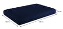 sunnypillow Palettenkissen Milano 8er Set Blau mit abnehmbarem Bezug Bild 4