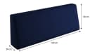 sunnypillow Palettenkissen Milano 8er Set Blau mit abnehmbarem Bezug Bild 5