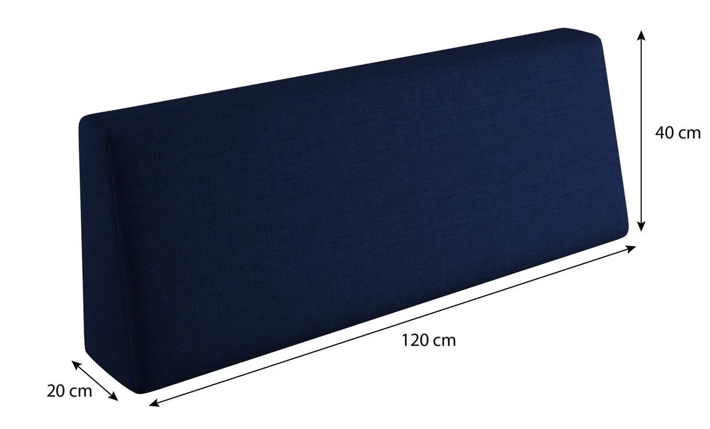 sunnypillow Palettenkissen Milano 8er Set Blau mit abnehmbarem Bezug - Bild 5