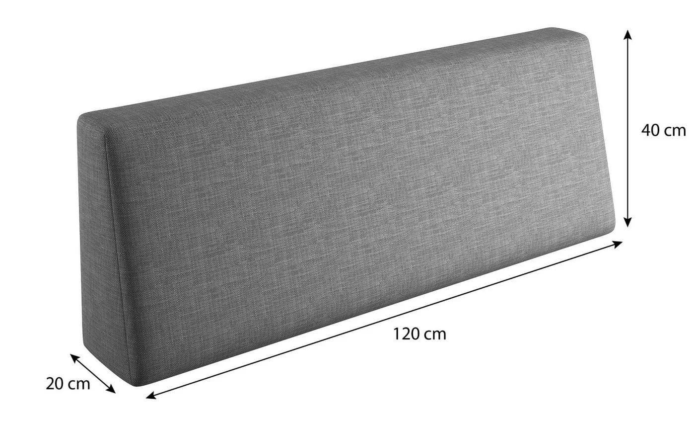 sunnypillow Palettenkissen Milano 8er Set Grau Kaltschaum - Bild 5