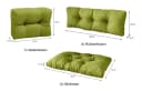 sunnypillow Palettenkissen 7er Set Grün Polyester Bild 4
