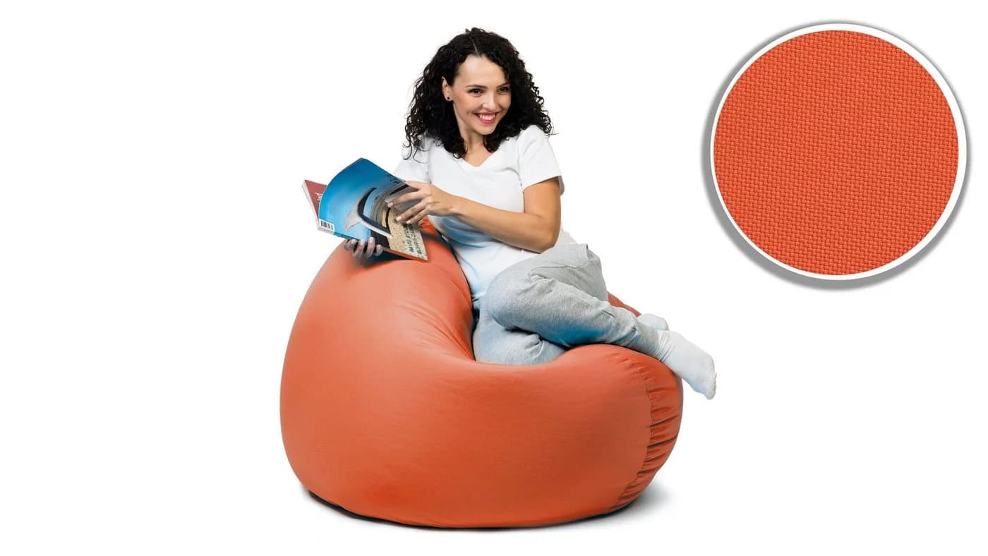 sunnypillow Sitzsack Orange Outdoor Indoor Polyester Oxford 600D - Bild 5