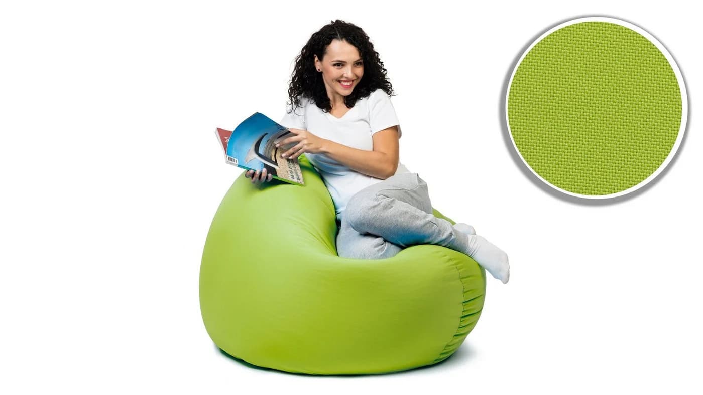 sunnypillow Sitzsack Outdoor & Indoor Grün Polyester Oxford - Bild 5