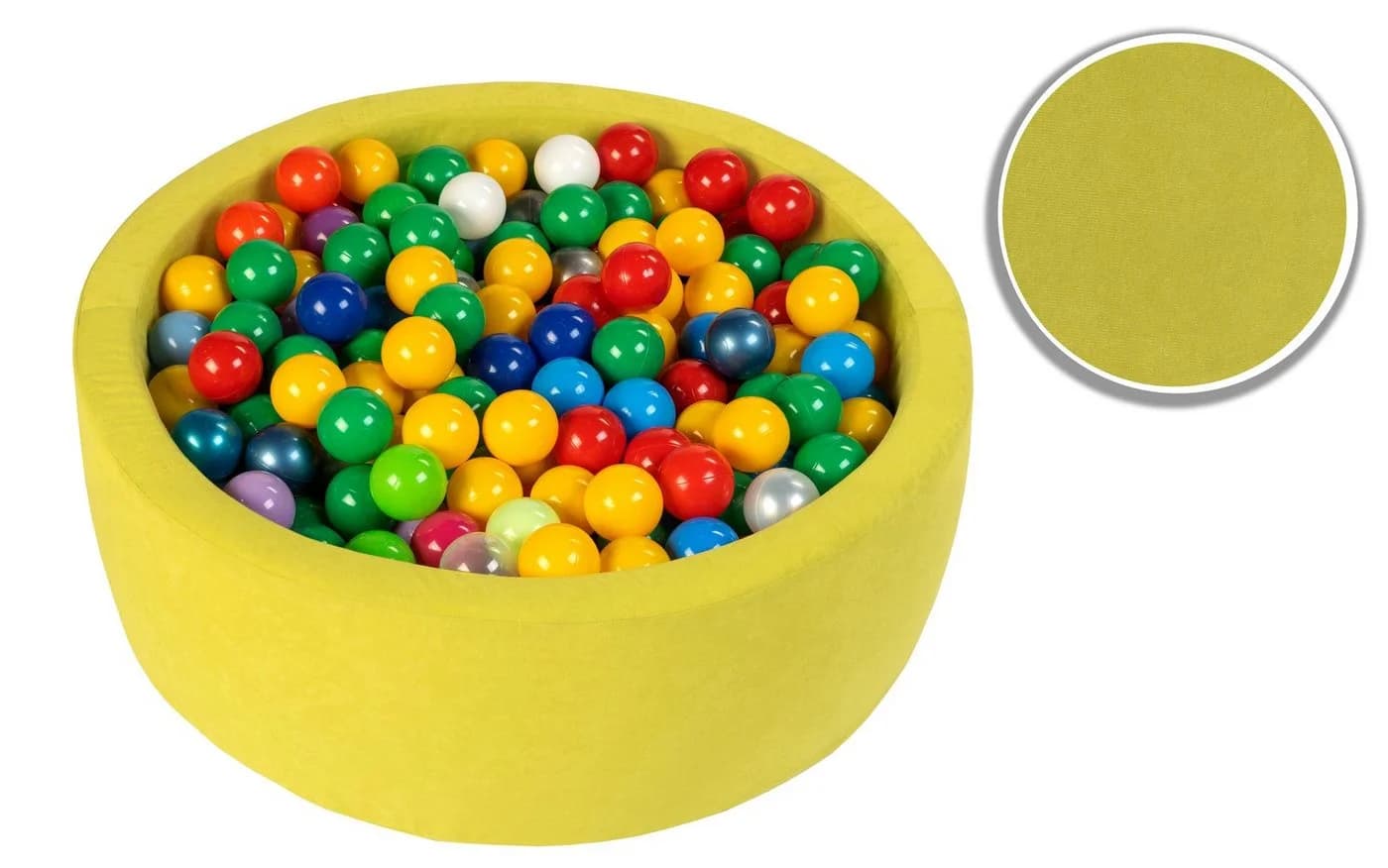 sunnypillow Bällebad-Pool mit 200 Bällen Grün Bunt