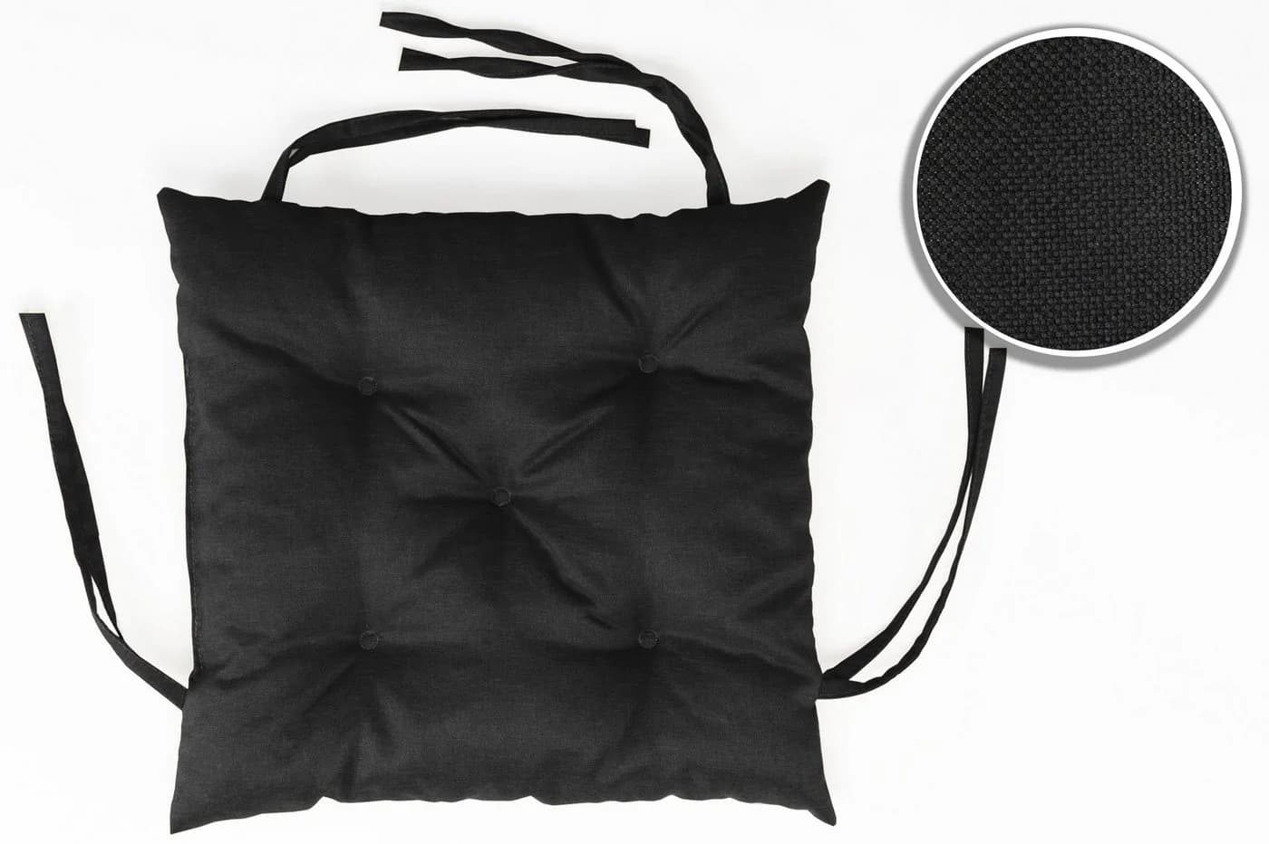 sunnypillow Bankauflage Schwarz Polyester 12cm Dicke - Bild 4
