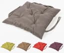 sunnypillow Bankauflage Grau Polyester mit Befestigungsbändern Bild 2