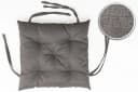 sunnypillow Bankauflage Grau Polyester mit Befestigungsbändern Bild 4