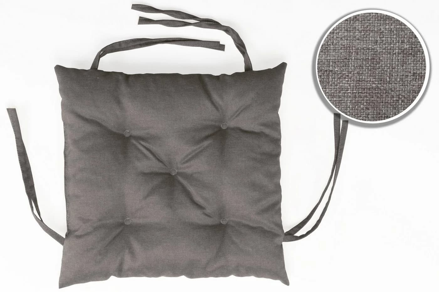 sunnypillow Bankauflage Grau Polyester mit Befestigungsbändern - Bild 4