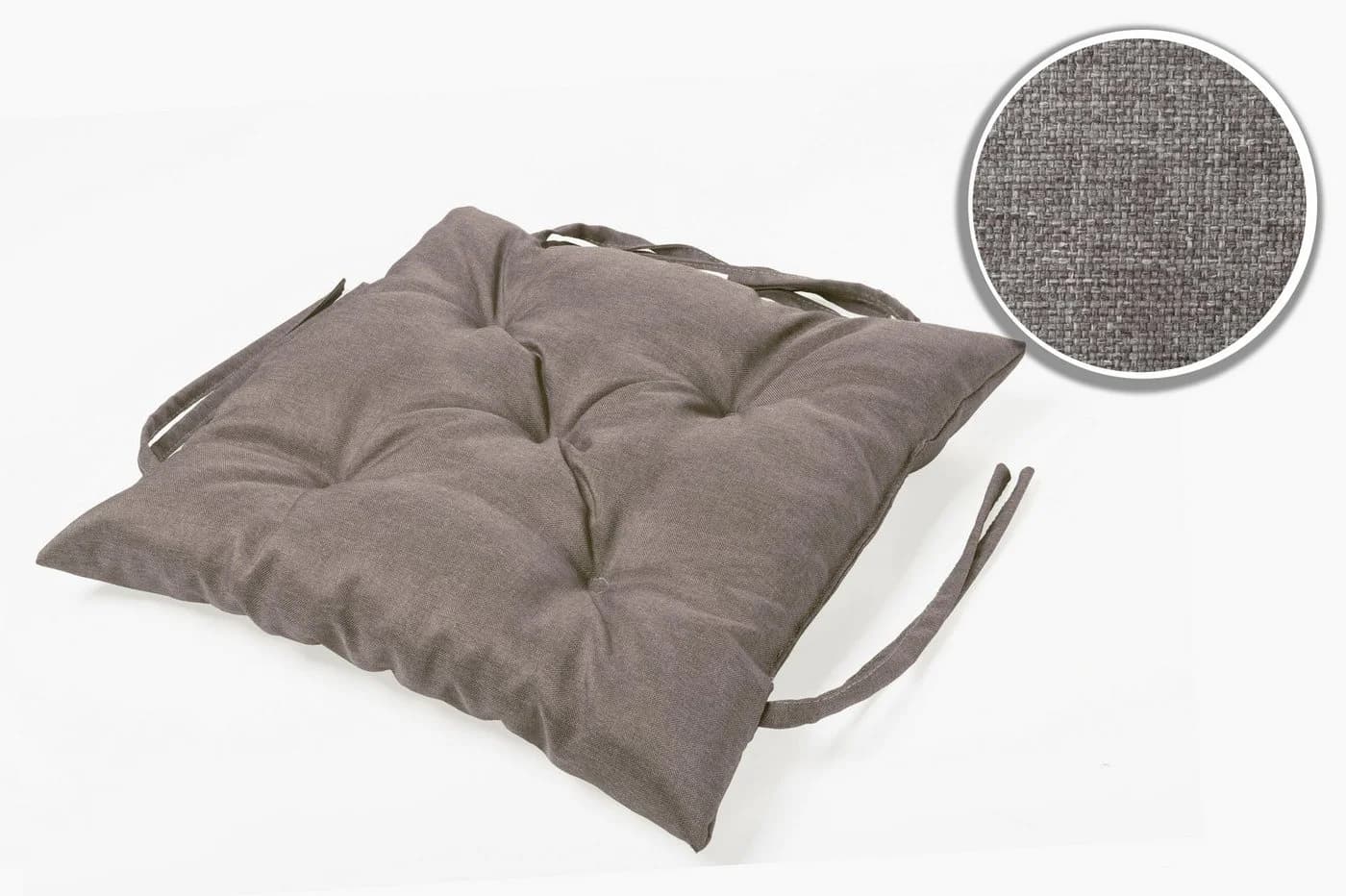 sunnypillow Bankauflage Grau Polyester mit Befestigungsbändern - Bild 5