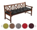 sunnypillow Bankauflage Schwarz Polyester mit Befestigungsbändern Bild 2