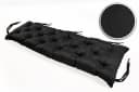 sunnypillow Bankauflage Schwarz Polyester mit Befestigungsbändern Bild 4