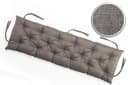 sunnypillow Bankauflage Grau 160x60 cm - Wasserabweisend & Dick Bild 3