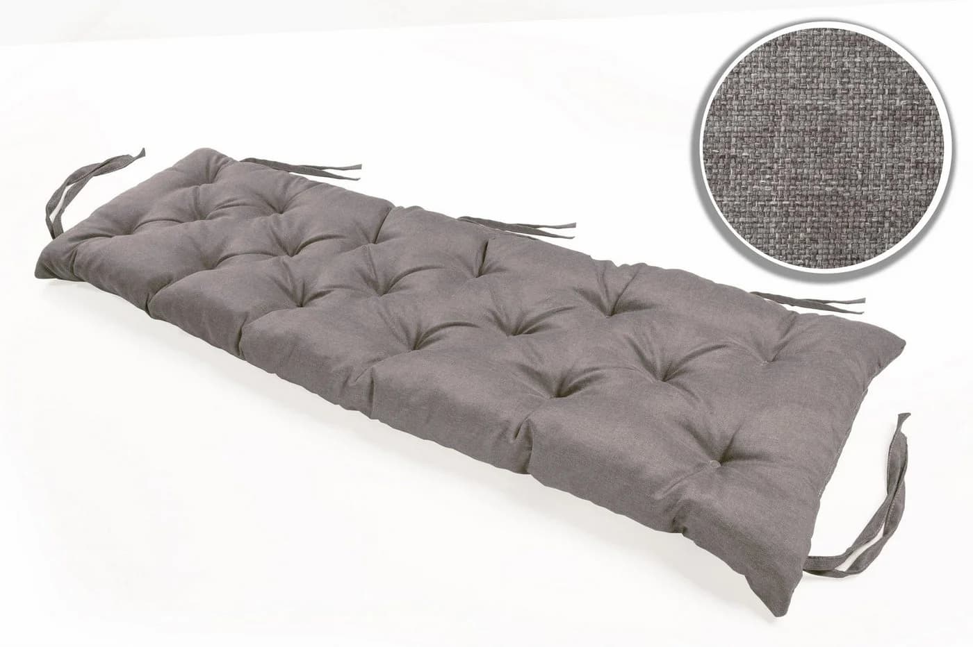 sunnypillow Bankauflage Grau 160x60 cm - Wasserabweisend & Dick - Bild 4