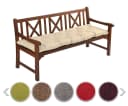 sunnypillow Bankauflage 140x40 cm Beige Polyester Bild 2