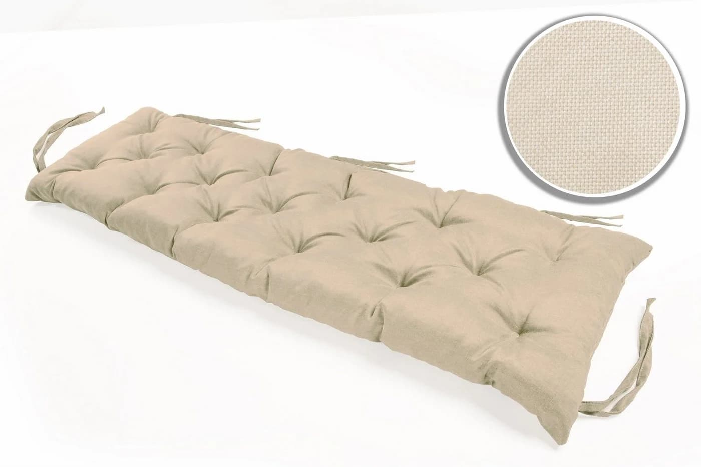 sunnypillow Bankauflage 140x40 cm Beige Polyester - Bild 4