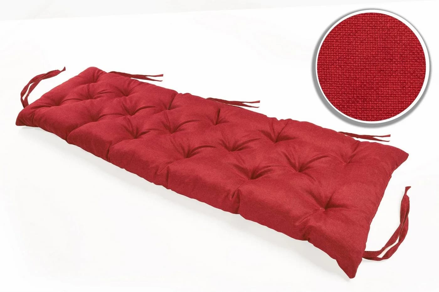 sunnypillow Bankauflage rot Polyester 140x40 cm - Bild 4