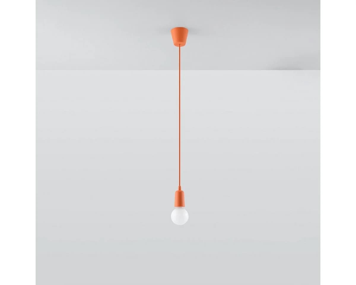 SOLLUX lighting Hängeleuchte Diego 1 Orange
