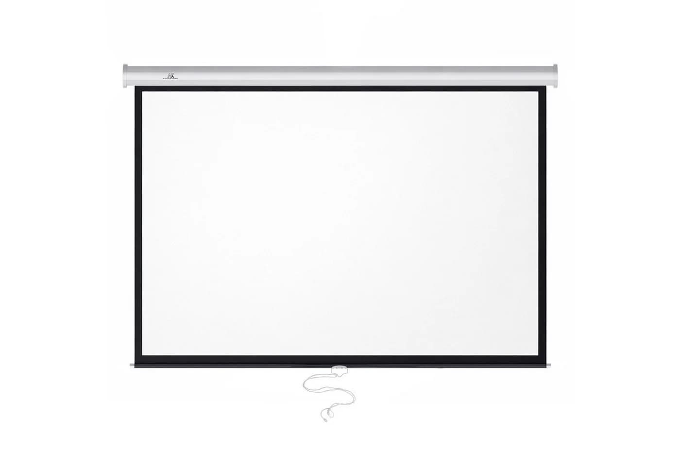 Maclean Projektionsleinwand MC-594 100 Zoll Weiß Manuell Auto-Lock