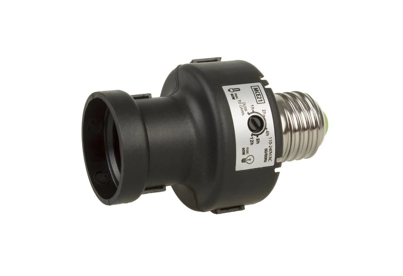 Maclean Lampenfassung MCE21 Schwarz mit Dämmerungssensor E27 - Bild 4