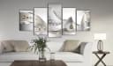 Artgeist Wandbild Crystalline Depth Beige Grau Modern Bild 1