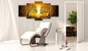 Artgeist Wandbild Song of Love Braun Gelb Bild 1