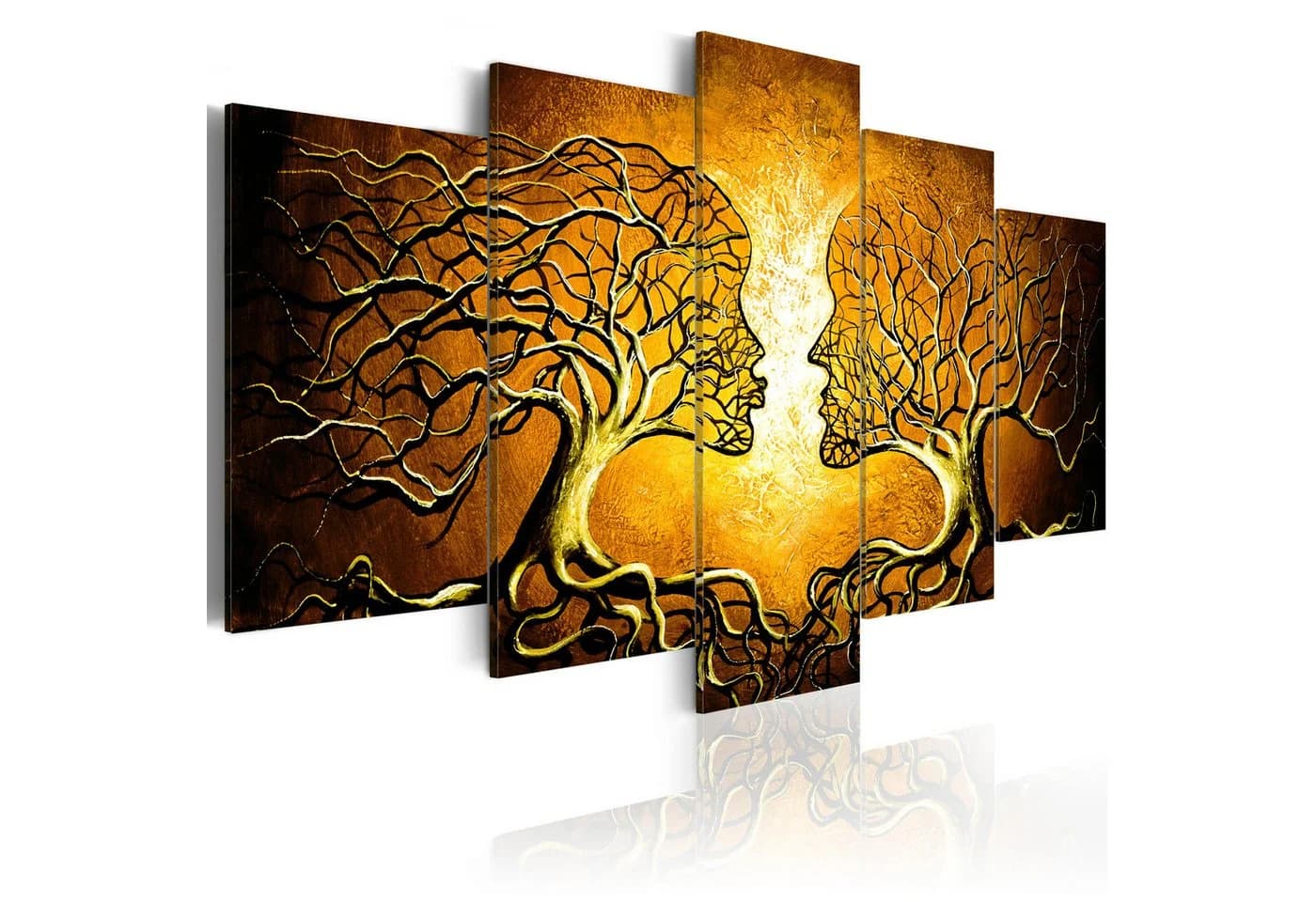 Artgeist Wandbild Song of Love Braun Gelb - Bild 2