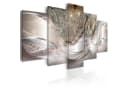 Artgeist Wandbild Sparkling Dandelions 5-teilig Beige Bild 2