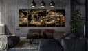 Artgeist Wandbild World at Night Modern Schwarz Bild 1