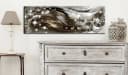 Artgeist Wandbild Glow and Waves Braun Grau Silber Bild 1