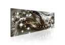 Artgeist Wandbild Glow and Waves Braun Grau Silber Bild 2