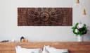 Artgeist Wandbild Mandala: Amber Silence Beige/Braun Bild 1