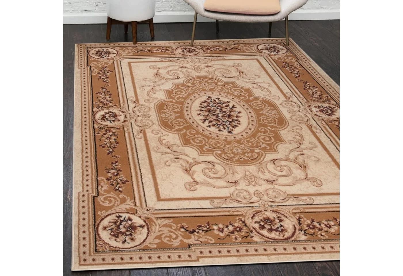 Mazovia Orientteppich Orientalisch Vintage Beige Kurzflor