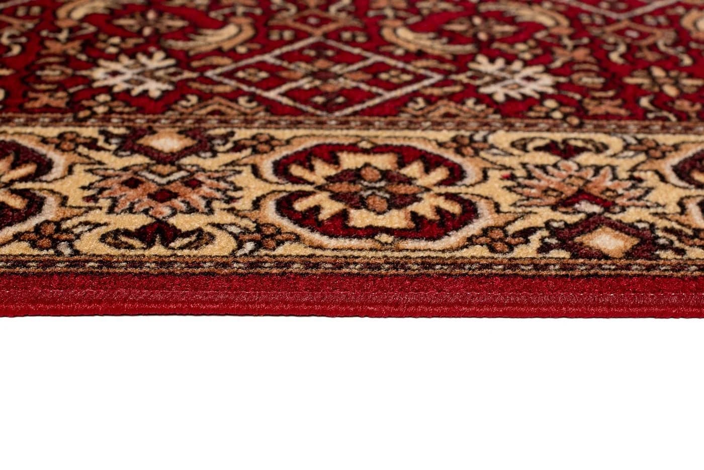Tapiso Antirutsch-Läufer Dunkelrot Kurzflor Meterware - Bild 4