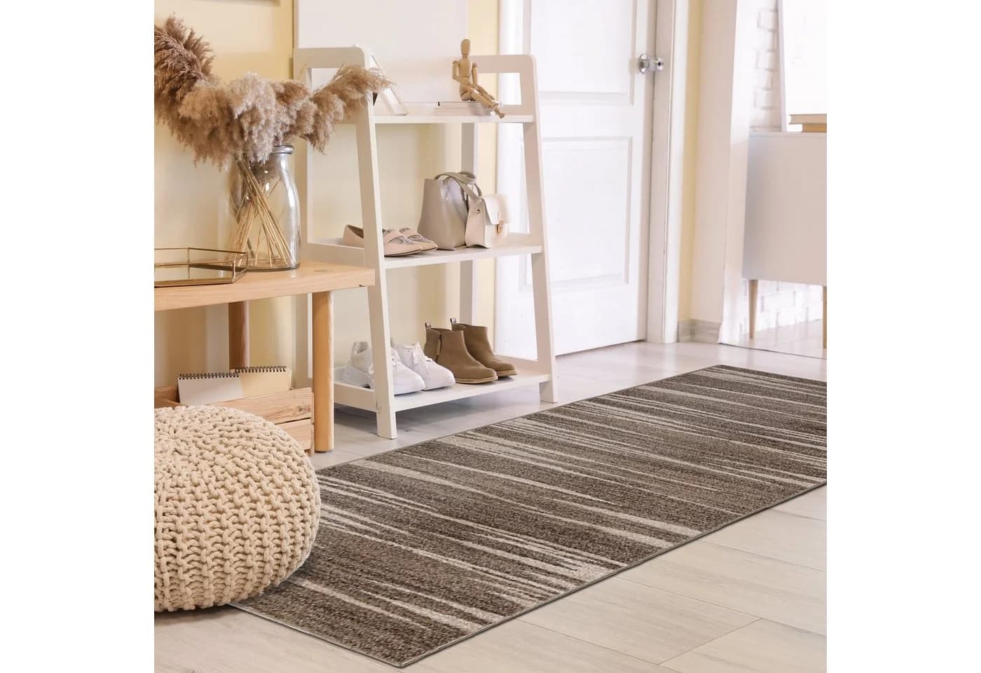 Mazovia Flurläufer Modern Beige Creme 70x100cm Kurzflor